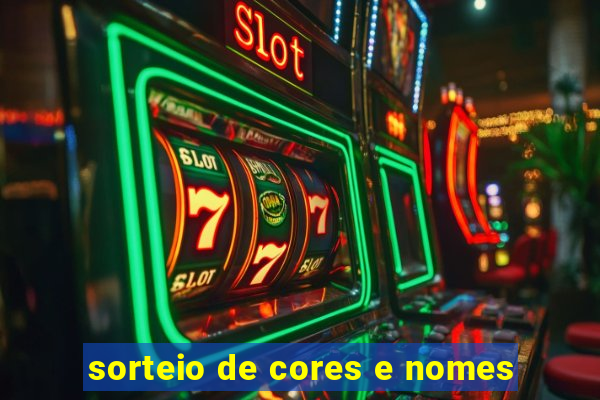 sorteio de cores e nomes